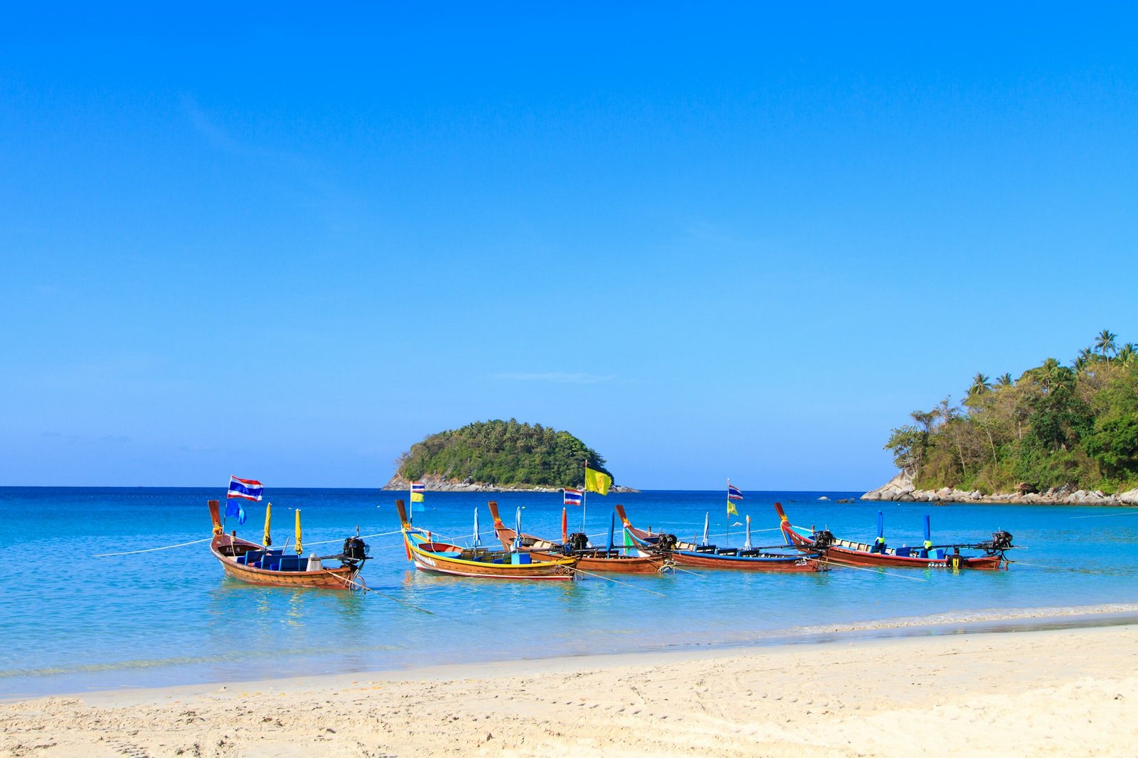 Boat on a beach in Phuket, Thailand