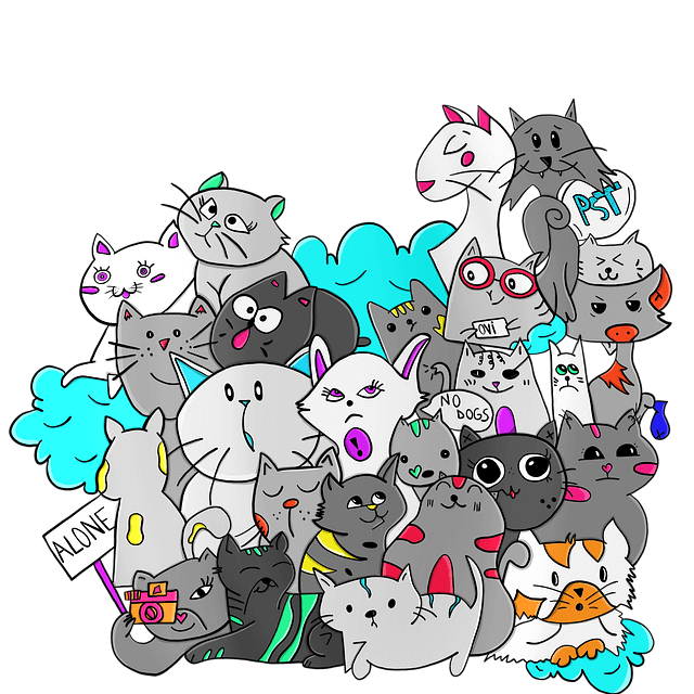 Animated kitten illustration used for the animation courses section
